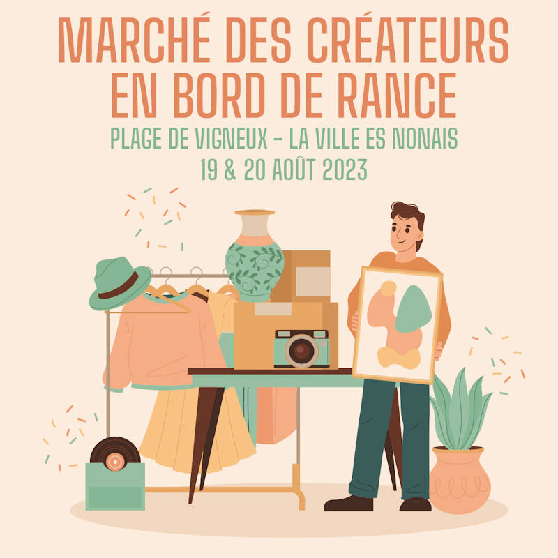 Featured image for “Marché des créateurs en bord de Rance<br>19-20 Août”
