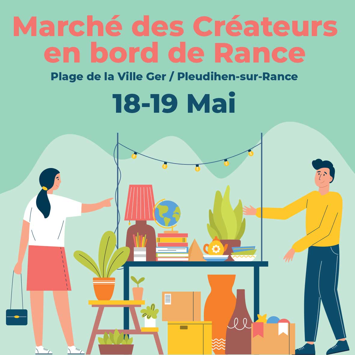 Featured image for “Marché des créateurs en bord de Rance<br>18-19 Mai”